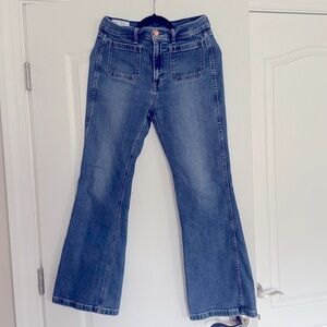 GAP Blue Flare Wide Leg Jeans